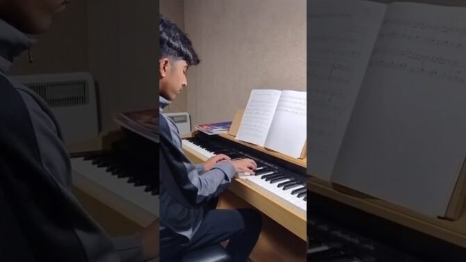 Dallas is playing “The Muppets Show theme”, ABRSM exam piece grade 3